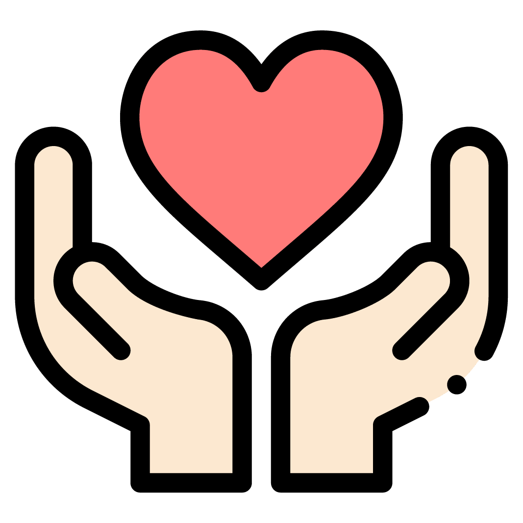 image of hands cradling a heart symbol